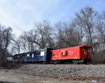 DRRV Caboose # 1078 brings up the rear of the TFT train 